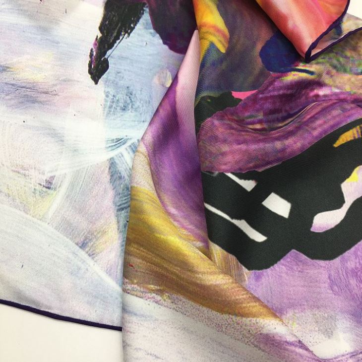 Digital Printing Polyester Satin Scarf Digital Printing Polyester Satin Scarf