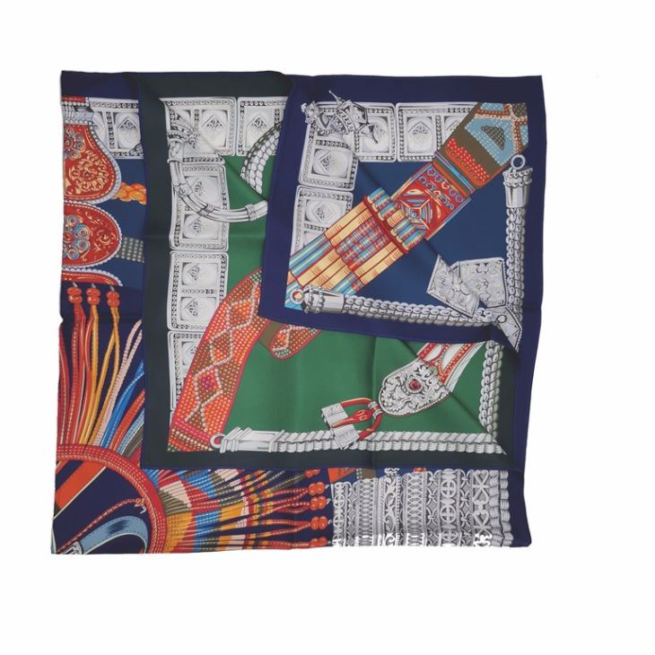 14mm Twill Silk Scarf 90x90 Hand Hemmed