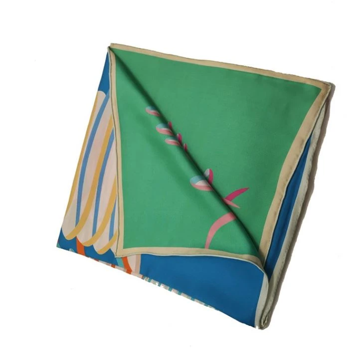 Custom Design Double Sided Silk Scarf Custom Design Double Sided Silk Scarf